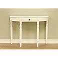 Frenchi Furniture Table, White, L 35.85 x W 11.22 x H 29.16 Inch