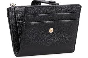 FALAN MULE Small Wallets for Women RFID Blocking Slim Bifold Leather Womens Wallet with Zipper Coin Purse