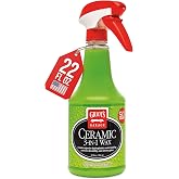 Griot&rsquo;s Garage Ceramic 3-in-1 Wax, SiO2 Spray for Cars, Trucks, and RV&rsquo;s, Provides Protection and Water Beading on Paint, Wheels, Plastic, Rubber Trim, Chrome, and More, 10978, 22 oz