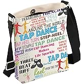 FEELMEM Tap Dance Gift Tap Dancing Dancer Crossbody Bag Tap Dancing Lover Crossbody Purse Tap Dancing Gift