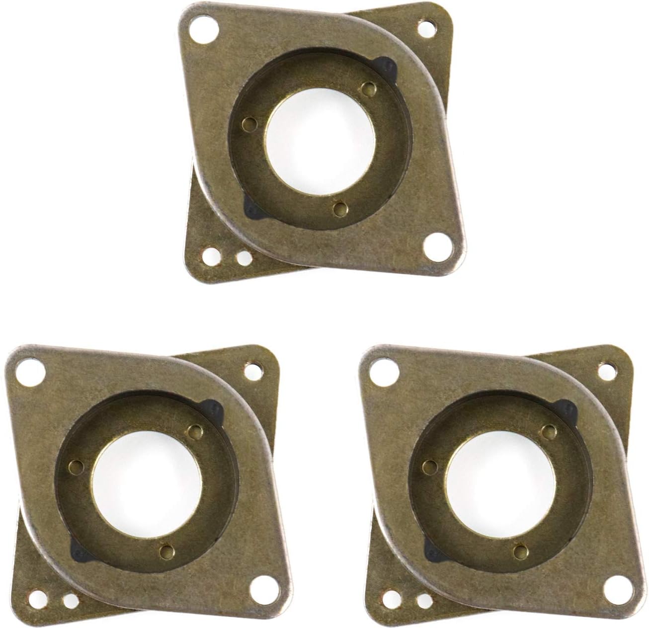 QWORK 3 Pack NEMA 17 Steel and Rubber Stepper Motor Vibration Damper with M3 Screws for Creality CR-10s, Creality Ender 3 - - 