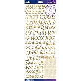 EK Success EK52-90151 3D Foil Script Sticker, Gold