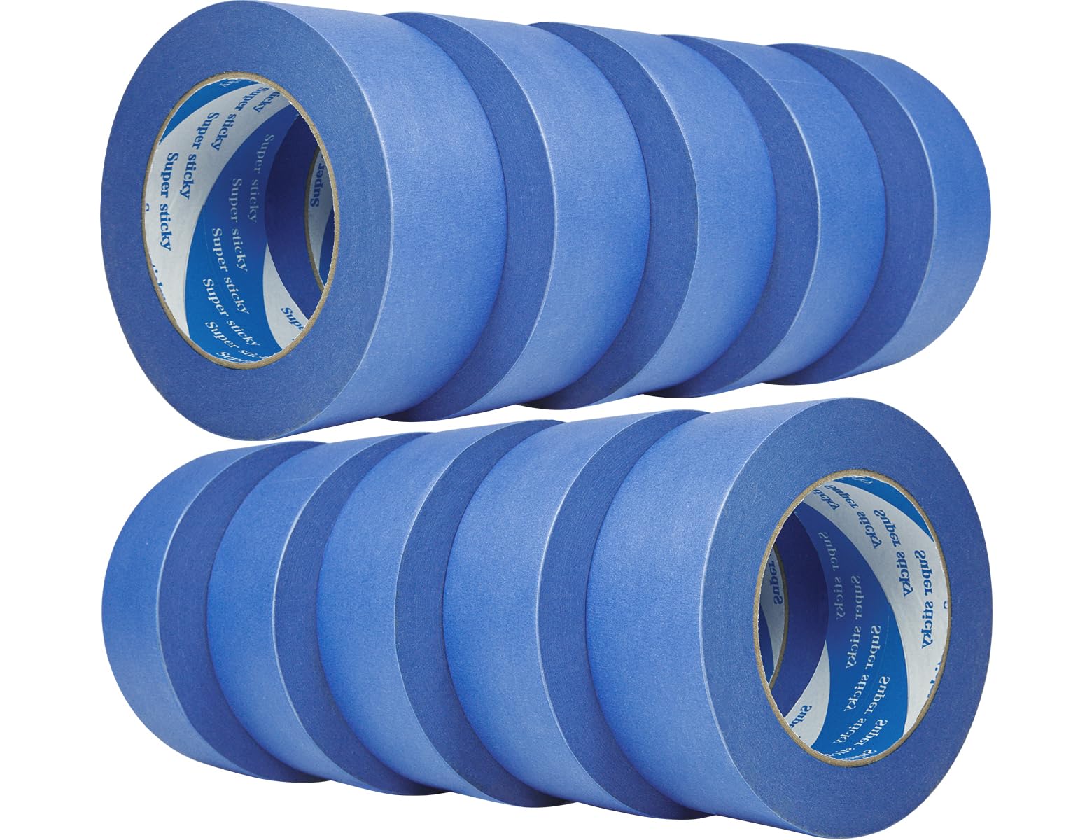 Photo 1 of 10 Rolls Blue Painters Tape 2 Inch, Bulk Masking Master Tape 60 Yards, Wall Masking Tape No Residue, Multi-Surface Painter's Tape for Wall Painting Edge Treatment DIY Crafts,600 Yards Totally