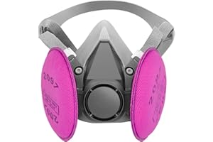 BEAUKAU Respirator Mask with Filters, Dust Respirator Mask for Epoxy Resin, Asbestos, Lead Paint