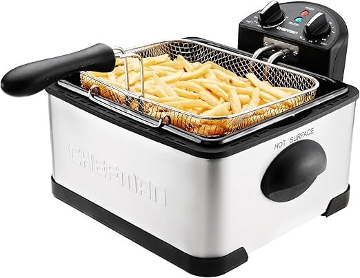 Amazon.com: Chefman freidora profunda de 4,5 litros con ...