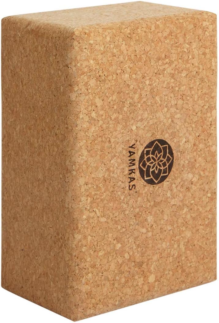 Yamkas Yoga Block Cork Extra Large • High Density Yoga Blocks • Eco Friendly Bricks Made in Portugal • Essential Yoga Equipment • Durable Bricks • Exercise Brick to Support and Deepen Poses