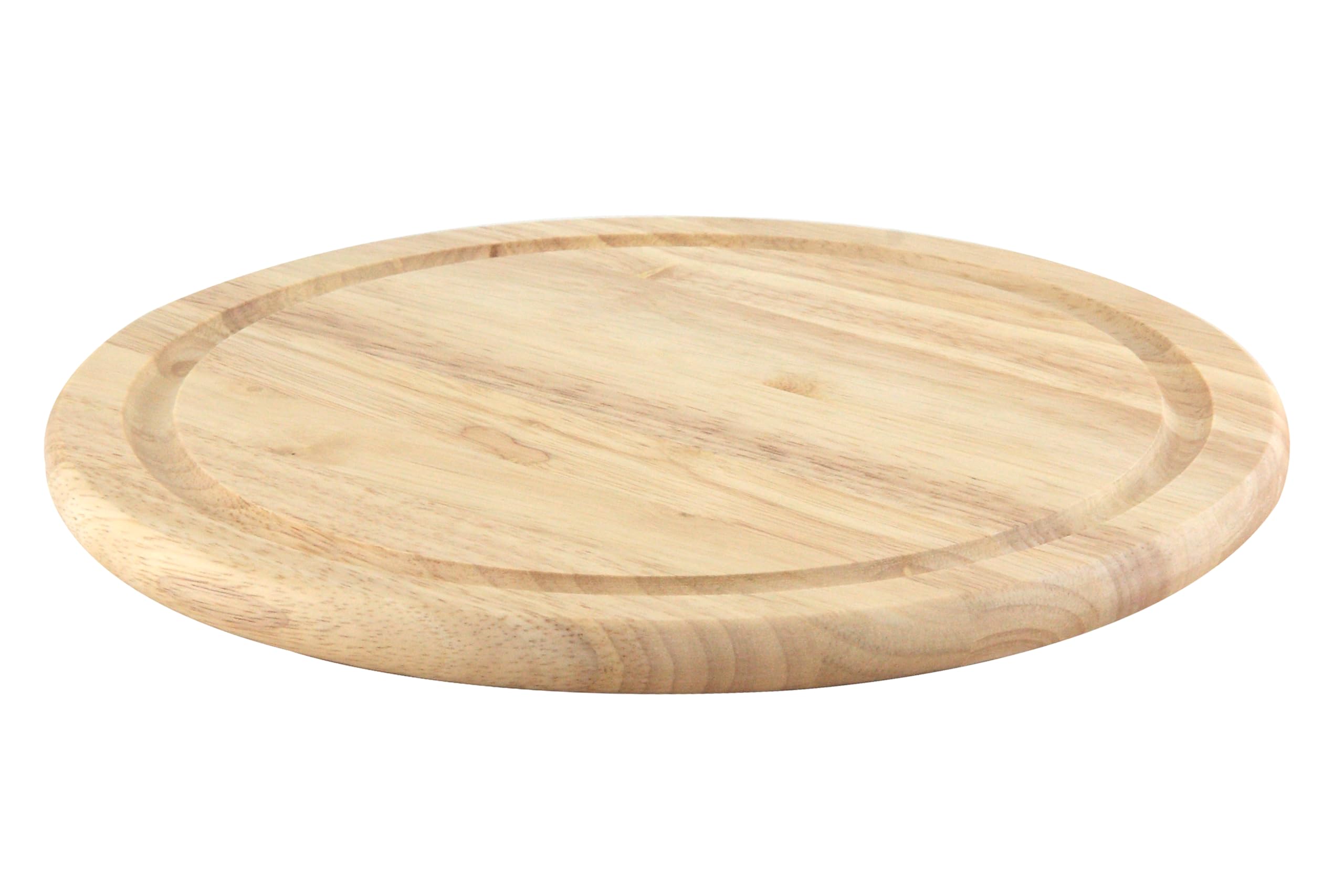 Apollo Rubberwood Round Bread Board, Wood, Brown, 25.2 x 12.9 x 0.5 cm, 6875 — image 1