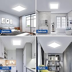 Tealight 12 Inch Square Flush Mount LED Ceiling