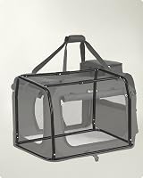 Feandrea Foldable Pet Carrier Bag 81x58x58 cm Black PDC80H view 6