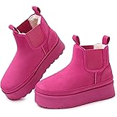 Goldnut Platform Chelsea Ankle Boots for Women: Classic Winter Booties with Faux Fur Slip-On Anti-Slip Outdoor Snow Short Mini Boot in 2025