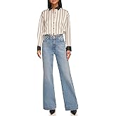 Karl Lagerfeld Womens Oversize Stripe Blouse