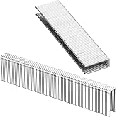 meite 16 Gauge 7/16 Inch Standard Crown Staples, 1" Length, 10,010 PCS | Galvanized Heavy Duty Construction Staples for Staple Gun, Ideal for Sofa Frame Roof Decking Subflooring Wall Sheathing