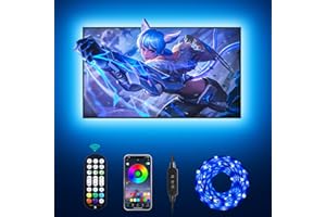 Daymeet TV Led Lights, Led Lights for TV Led Backlight, 13.1ft TV Led Light Strip for 45-60 inch TV Behind Lighting, RGB Led TV Light with Remote, Music Sync Bluetooth APP Control USB Powered