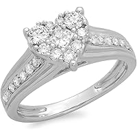 0.41carat ダイヤリング Amazon.com: Dazzlingrock Collection 0.70 Carat (Cttw) 18K Diamond