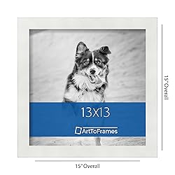 ArtToFrames 13x13 Inch White Picture Frame, This