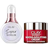 Olay Super Serum and MicroSculpting Cream Mini Duo Best Sellers Kit, Super Serum 0.4 FL OZ , MSC 0.5 FL OZ