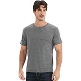 MERIGREENY Men's 100% Merino Wool T-Shirt, Breathable Merino Undershirt, Base Layer for Men