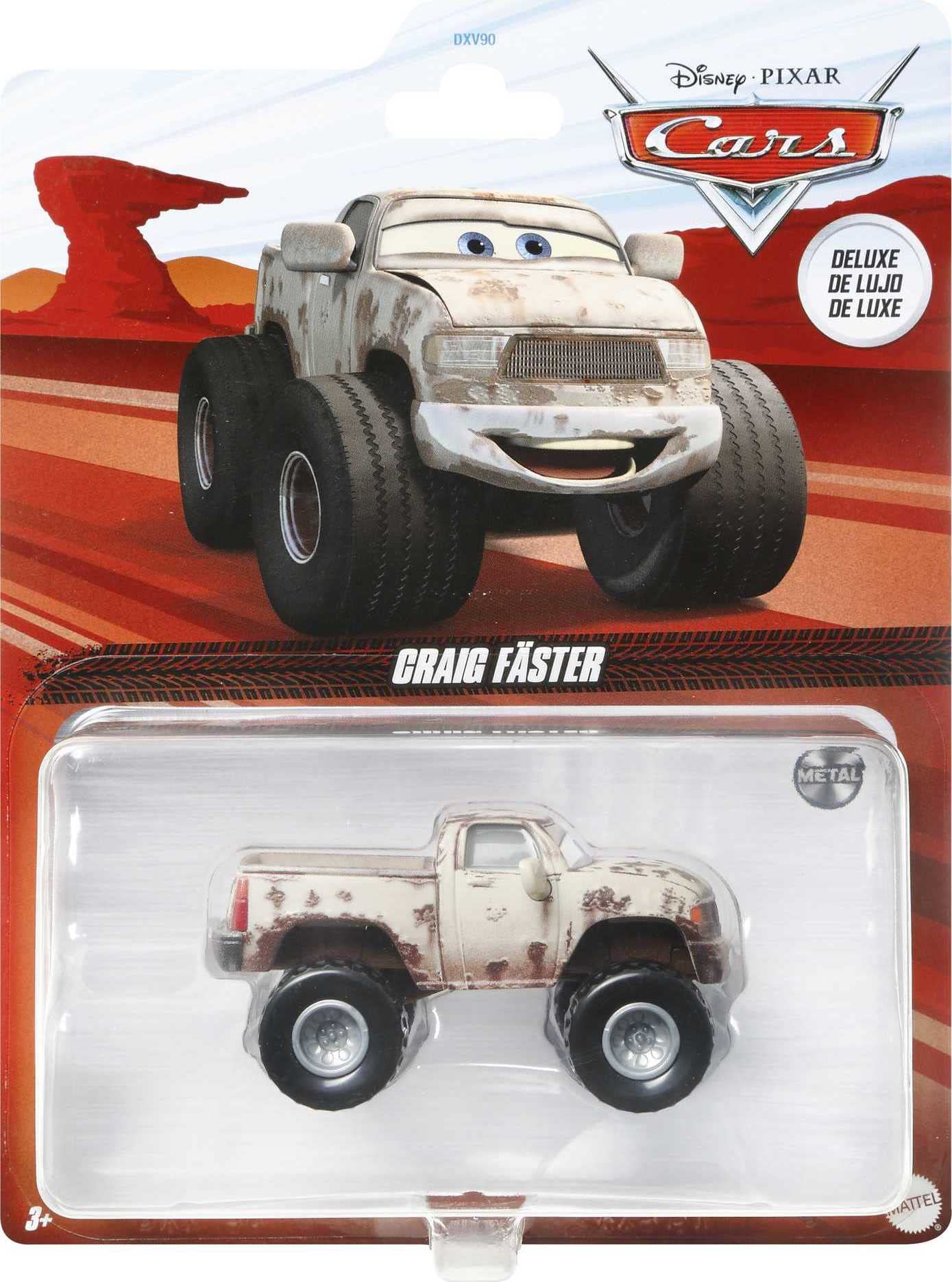 Disney Pixar Cars Deluxe Vehicles, 1:55 Scale Die-Cast Character Cars, Collectible Toy Gifts for Kids Ages 3 Years & Older