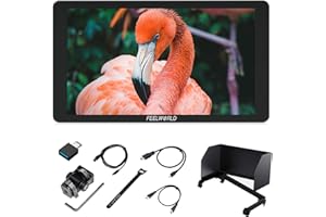 FEELWORLD P6XL 6 Inch Camera Monitor Built-in Battery,1200nits Bright,Touch Screen,4k HDMI/HDR Monitoring/Custom 3D-LUT