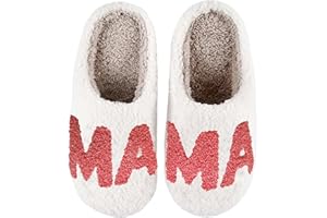 Aucomfo Comfy House Slippers For Women Men, Ladies Fuzzy Bedroom Slippers,indoor Outdoor Memory Foam Shoes