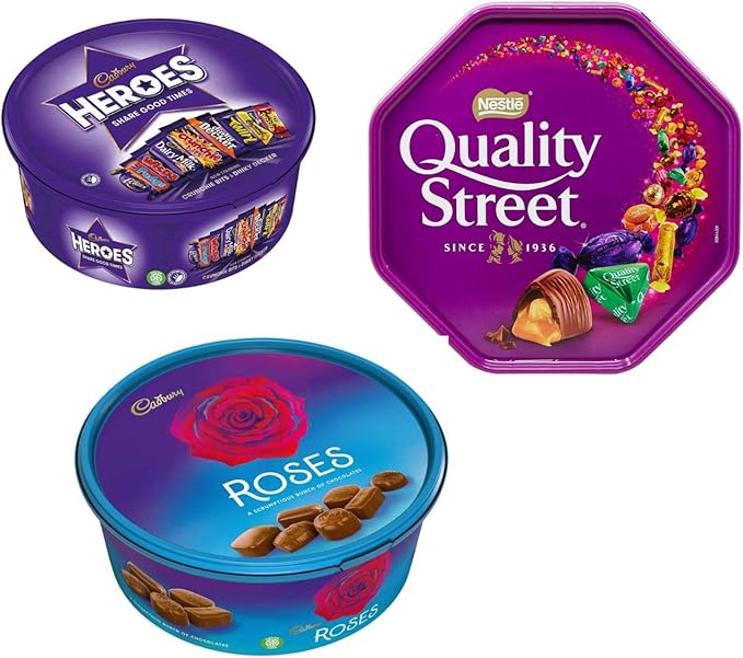 Cadbury Chocolate Tubs Christmas Bundle Gift Set Chocolate Tubs Pack