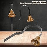YAYY Shopkeepers Bell Antique Doorbell Golden 40mm Loud Clear view 4