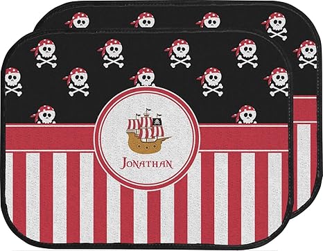Amazon Com Youcustomizeit Pirate Stripes Car Floor Mats Back