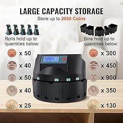 VEVOR USD Coin Counter & Coin Sorters with LCD