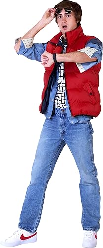 Amazon Co Jp Back To The Future Marty Mcfly Costume Us サイズ 2x Large カラー レッド 服 ファッション小物 Amazon Co Jp Back To The Future Marty Mcfly Costume Us サイズ 2x Large カラー レッド 服 ファッション小物
