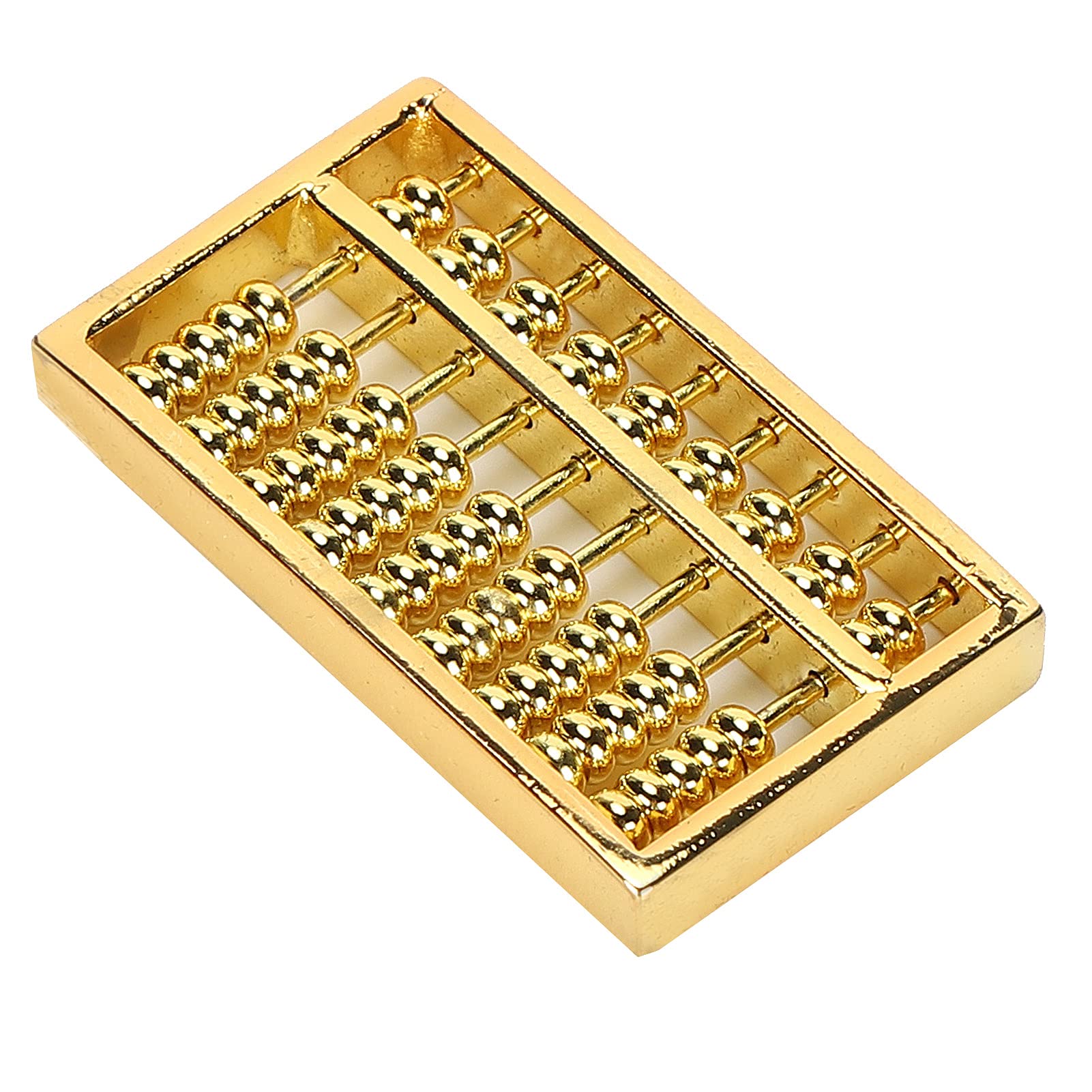 Mini Brass Abacus, Mini Copper Abacus Mini Abacus Ornament Chinese Traditional Abacus Craft Chinese Math Calculating Tool for Kids Adult Collection