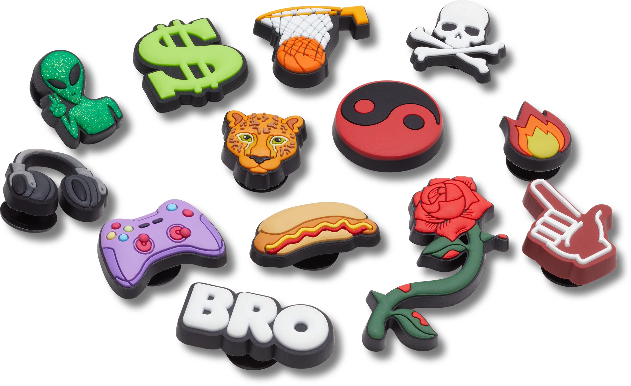 Crocs Jibbitz 13-Pack Shoe Charms | Jibbitz for Crocs, Bro Pack, One Size