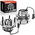 A-Premium 2 x Front Wheel Bearing and Hub Assembly with ABS & 5-Lug Compatible with Chevrolet Malibu 2004-2012, HHR SS 2008-2010, Cobalt SS 2008-2010, Pontiac G6 2006-2010, Saturn Aura 2007-2009
