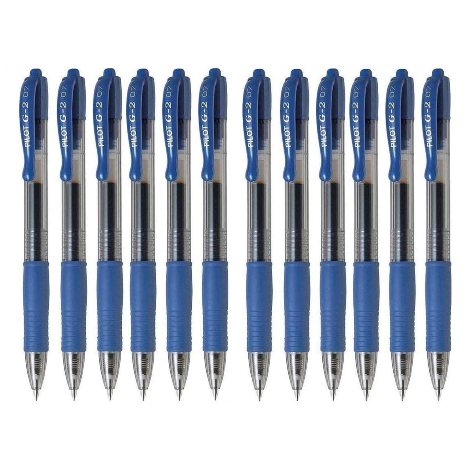 Pilot G207 Retractable Gel Rollerball 0.7 mm Tip (Box of 12) - Blue