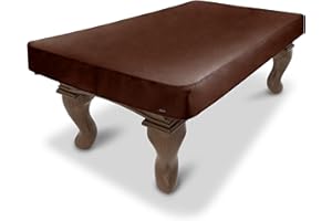 GoSports 8 ft Premium Leatherette Pool Table Cover - Waterproof & Tearproof - Heavy Duty Indoor & Outdoor Billiard Table Cover