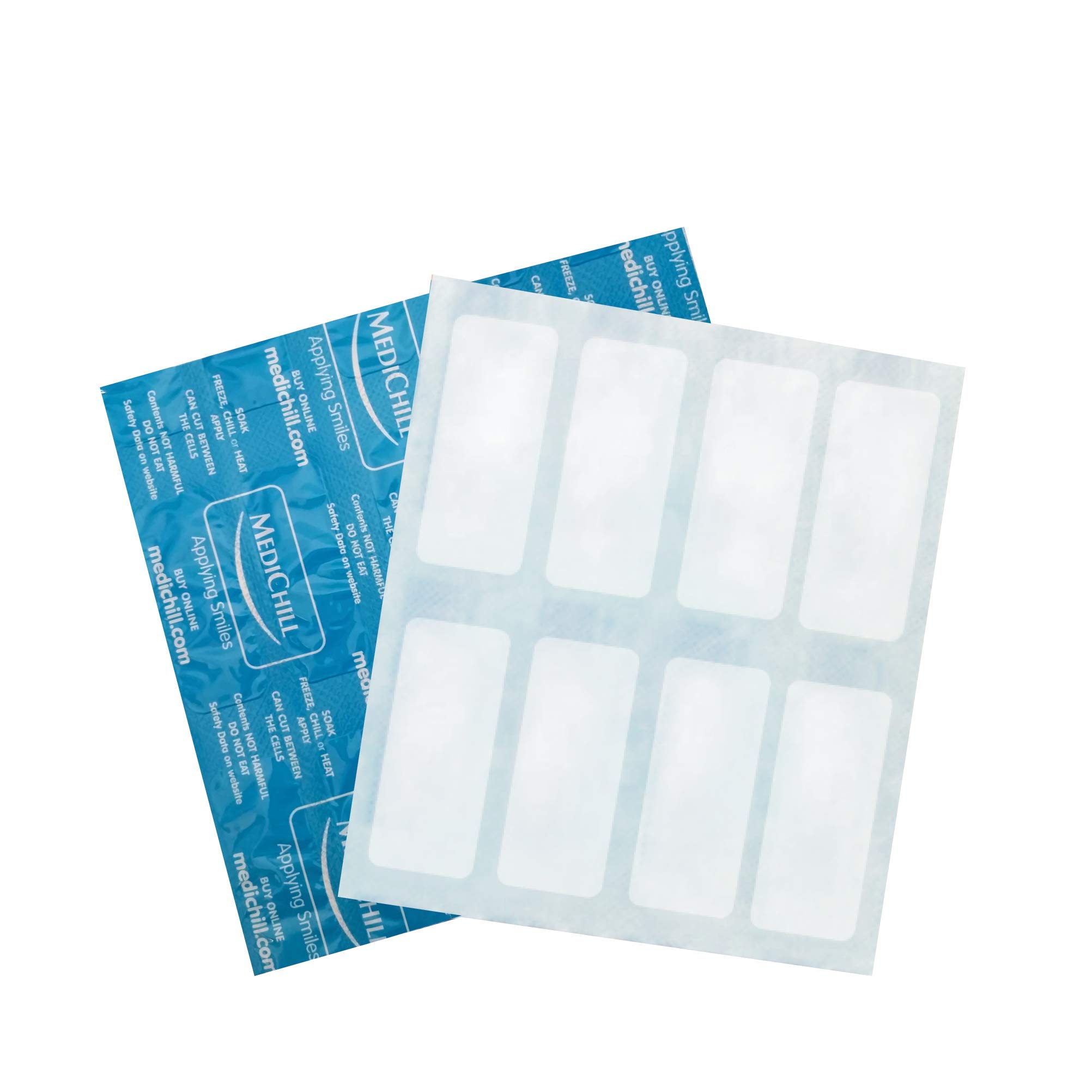 Medichill MCHP1 Reusable Cold Ice Packs, 15 x 13 cm, Pack of 50, White