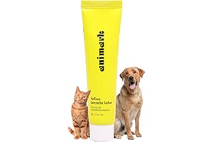 ANIMARK Sunny Side Up Dog Cat Paw Moisturizer Yellow Centella Salve | Dog Lotion for Dry Itchy Skin & Cracked Paws | Cat Itchy Skin Allergy Relief | Cat & Dog Paw Balm for Skin Irritation (1.16 fl oz)