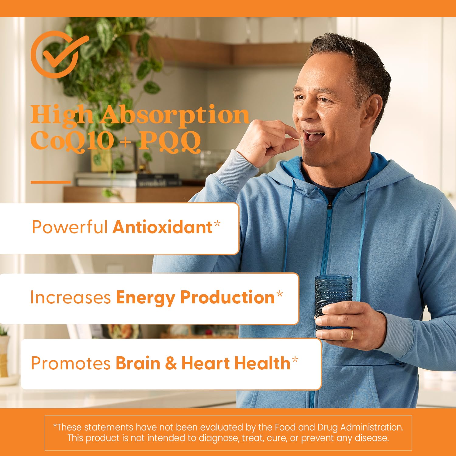 Doctor's Best High Absorption CoQ10 Plus PQQ, Cognitive Support, USP Verified, Naturally Fermented CoQ10, Non-GMO, Gluten Free, Soy Free, Vegan 60 Veggie Caps
