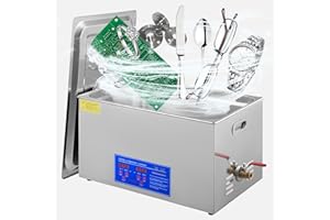 Ultrasonic Cleaner, 22L Sonic Cleaner with Digital Timer & Heater, 40kHz Stainless Steel Commercial Lab Ultra Sonic Cleaning 