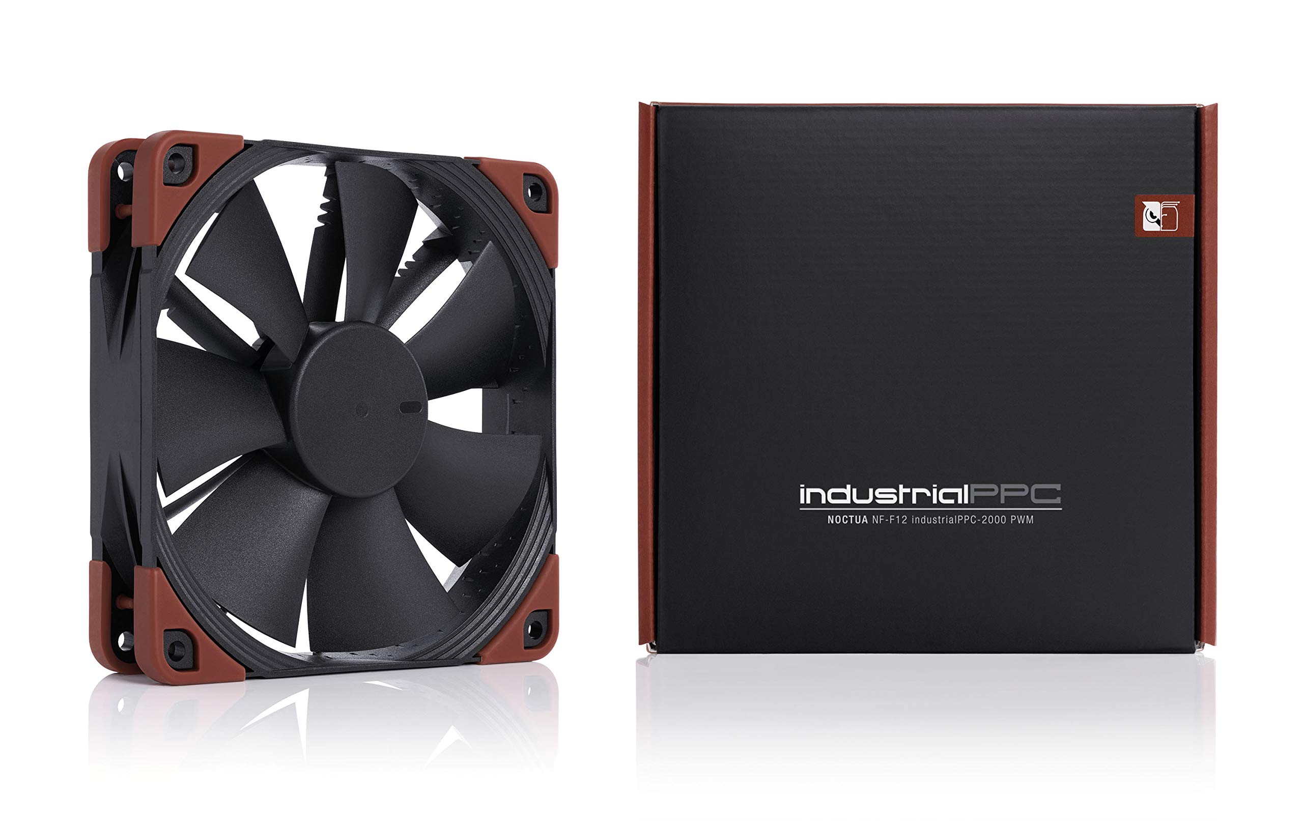Noctua NF-F12 iPPC-2000 PWM, Heavy Duty Cooling Fan, 4-Pin, 2000 RPM (120mm, Black)
