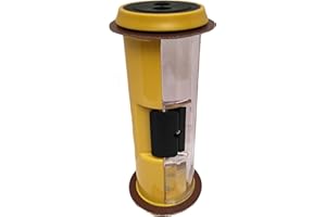 DRIVE THRU TUBES.COM Banking Drive Thru Straight Body Carrier, Half Colored Yellow 4.5"