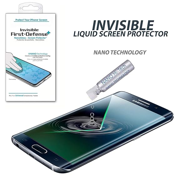JDHDL Liquid Glass Screen Protector, Invisible Nano Coating Technology First Defense, 9H Hard Premium Universal Anti Scratch Protective for All Cell ...