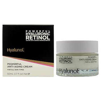 anti aging cream with retinol and hyaluronic acid