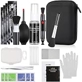 14-in-1 Camera Lens Cleaning Kit - Mirrorless &amp; DSLR Sensor Cleaning Kit for Canon, Sony, Nikon Including Lens Blower, Detergent, Swabs, Cloth, Pen, Brush