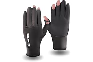 Riverruns Neoprene Fishing Gloves, Cold Weather Warm Winter Gloves for Ice Fishing, Photography, Hunting, Outdoor Sports