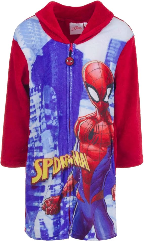 Spiderman Boys Robe Dressing Gown Red 23 Years Clothing