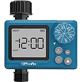 TiFFCOFiO Sprinkler Timer Outdoor, Digital Pogrammable for Garden Hose, Irrigrtion Timer with Rain Delay and Manual Mode (1 Pack)