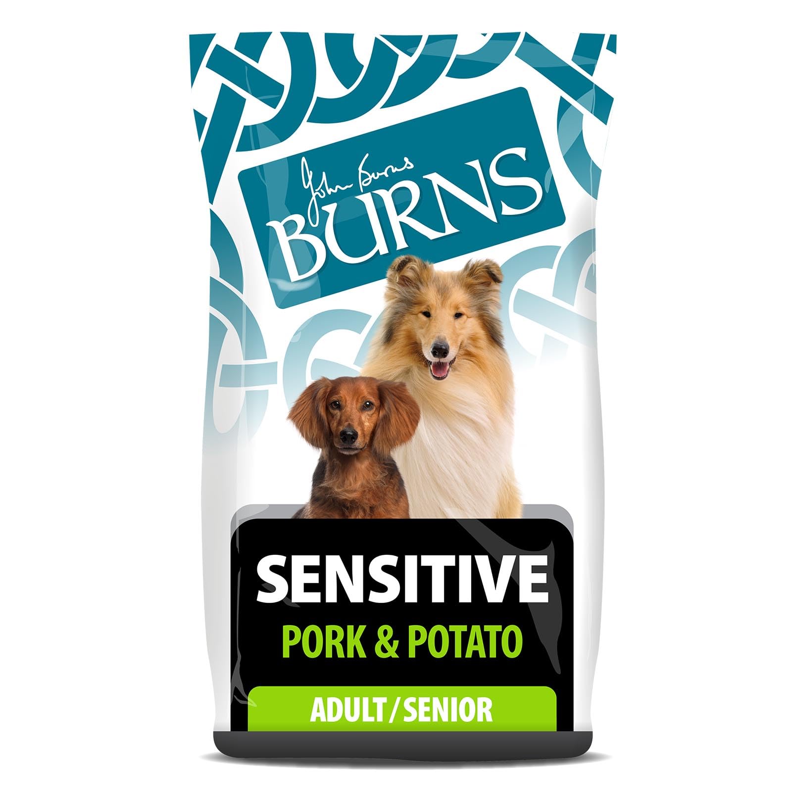 Burns Pet Nutrition Hypoallergenic Complete Dry Dog Food Adult and Senior Dog Sensitive with Pork and Potato 6 kg