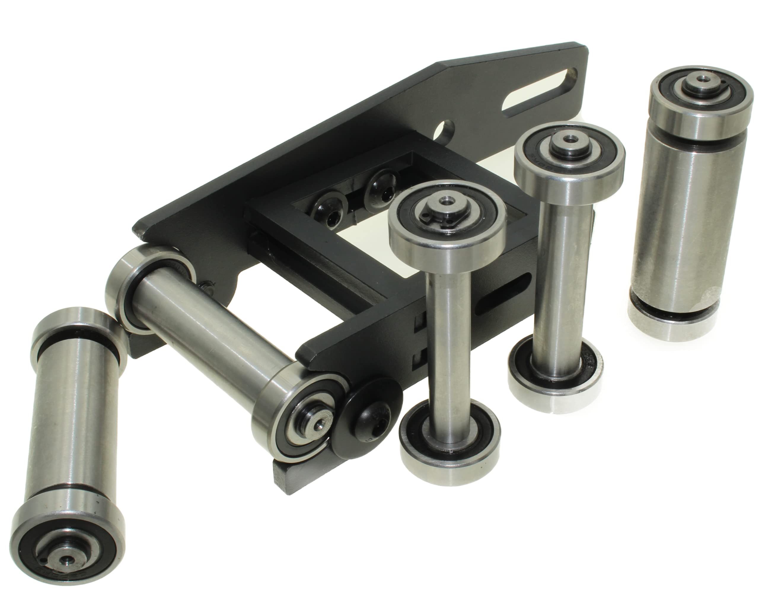 Small Wheel Holder with 5 Small Steel Wheels Full Kit for Belt Grinder 2 x 72