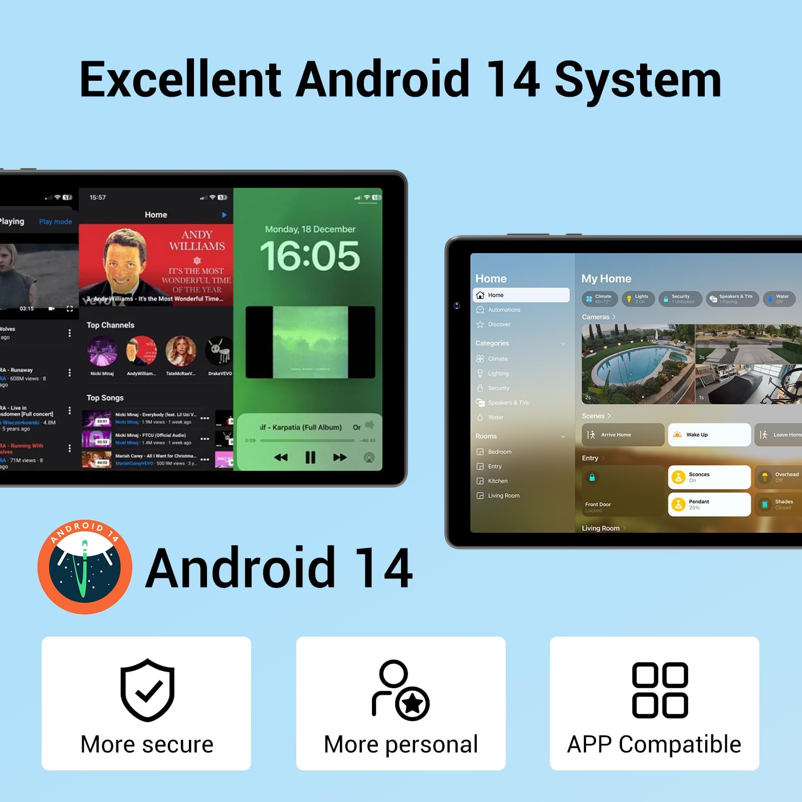 ApoloSign 2025 Android 14 Tablet, 10.1
