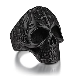 Bandmax Mens Skull Jewelry Gothic Punk Skull Rings
